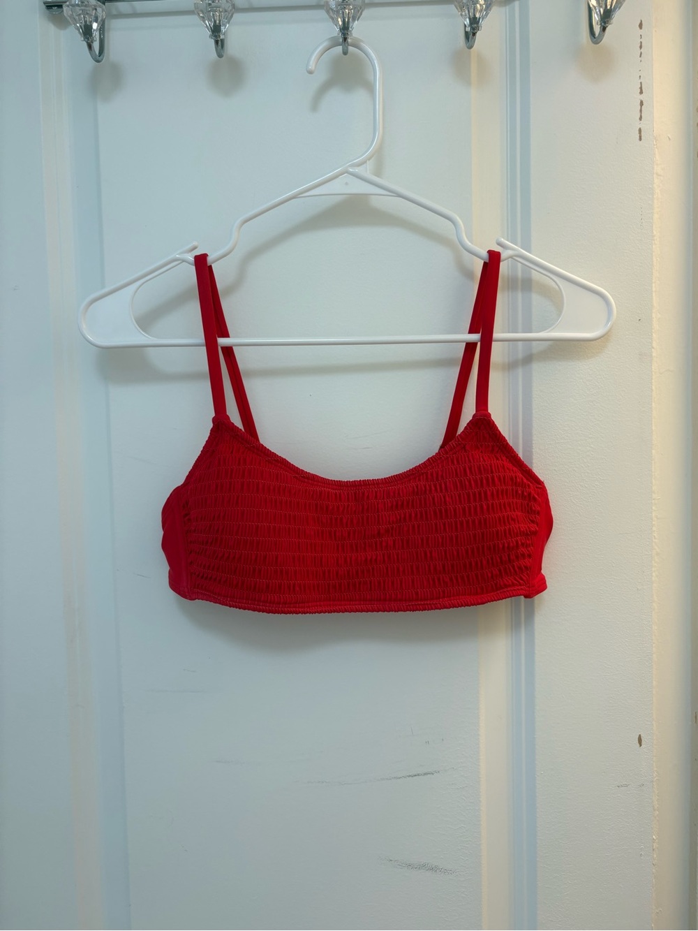wild fable Red Smocked Bikini Top